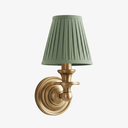 Pleated Fabric Shade Wall Sconce