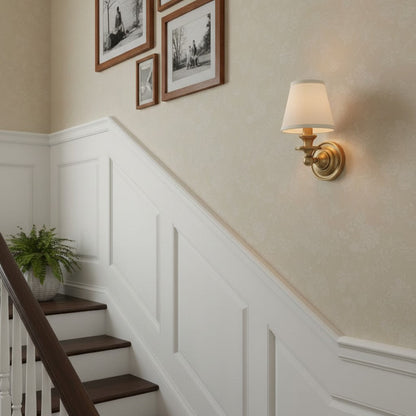 Pleated Fabric Shade Wall Sconce