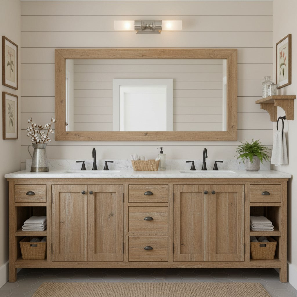 
Double Glass Tube Wall Sconce for Bathroom Vanity