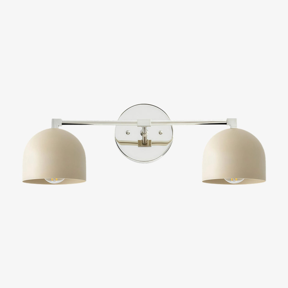 
Mid-Century Dome Brass Vanity Wall Sconce