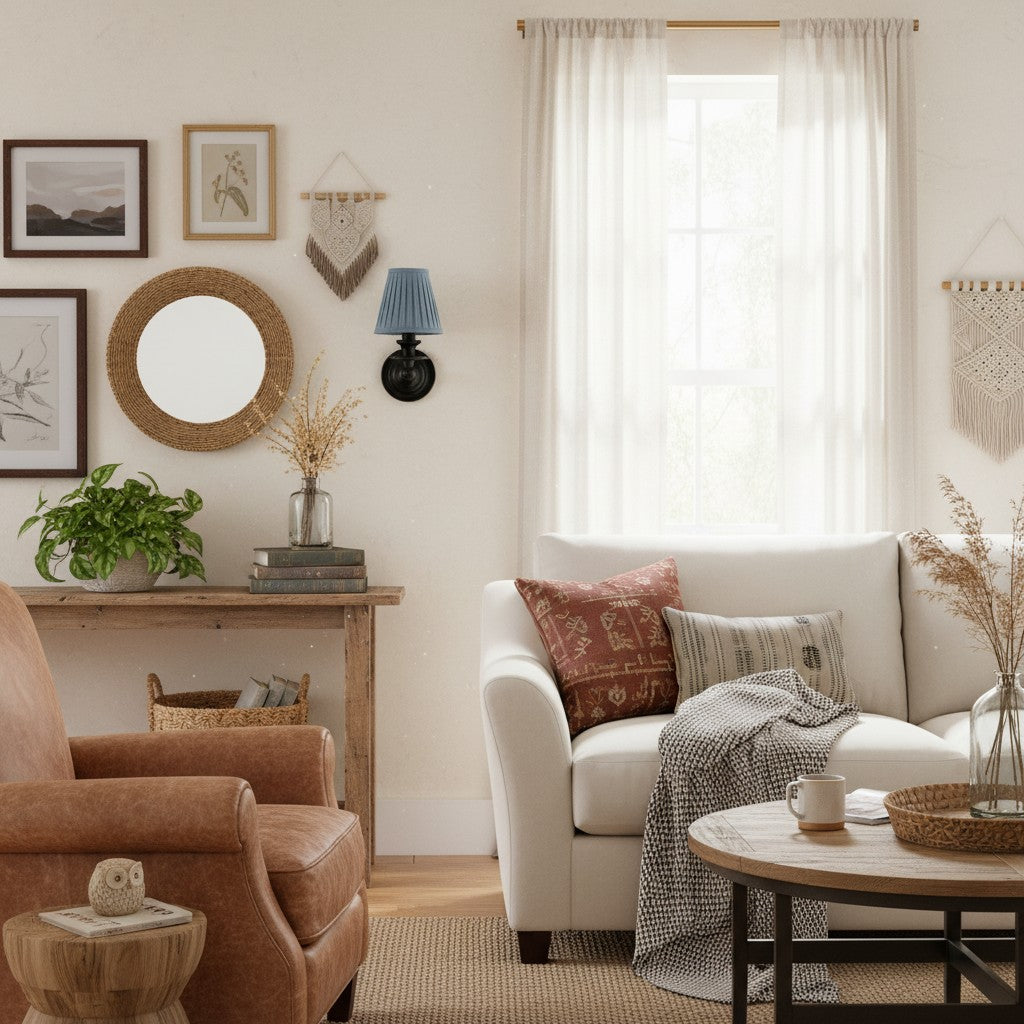 
Pleated Fabric Shade Wall Sconce