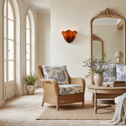 Musa Hand-Blown Glass Wall Lamp
