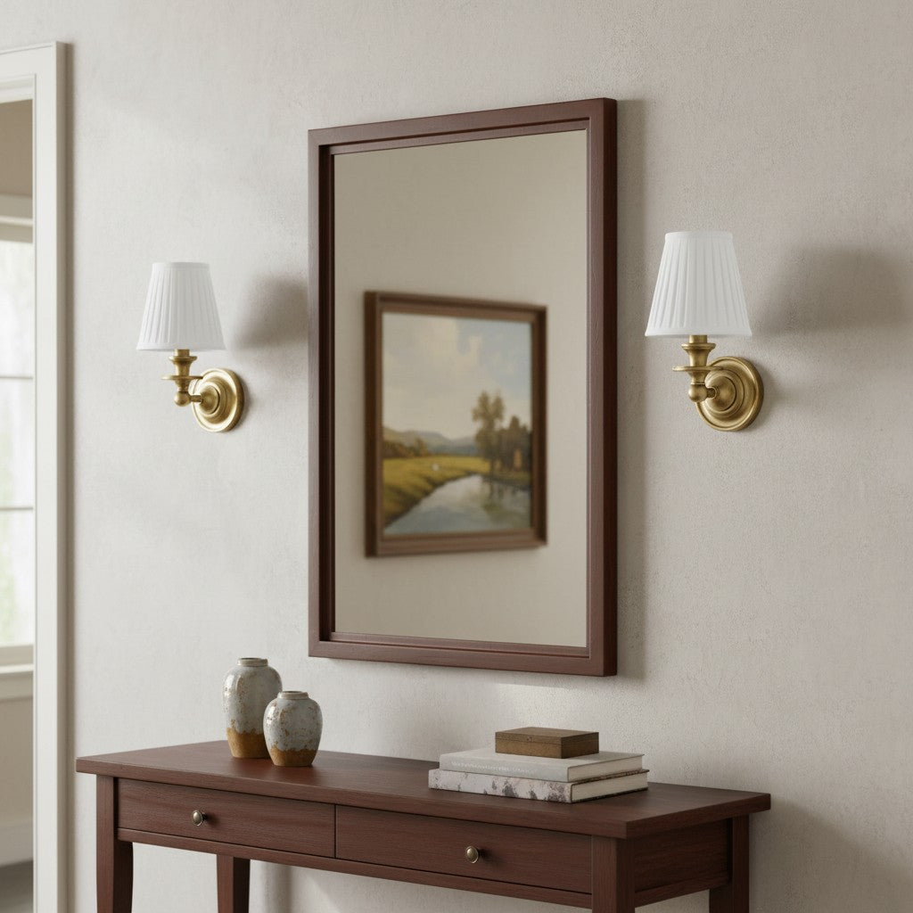
Pleated Fabric Shade Wall Sconce