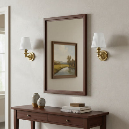 Pleated Fabric Shade Wall Sconce