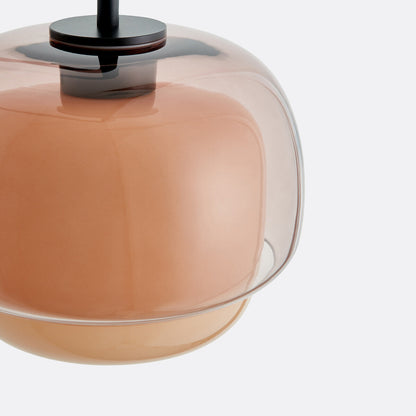 Colored Glass Dome Wall Lamp