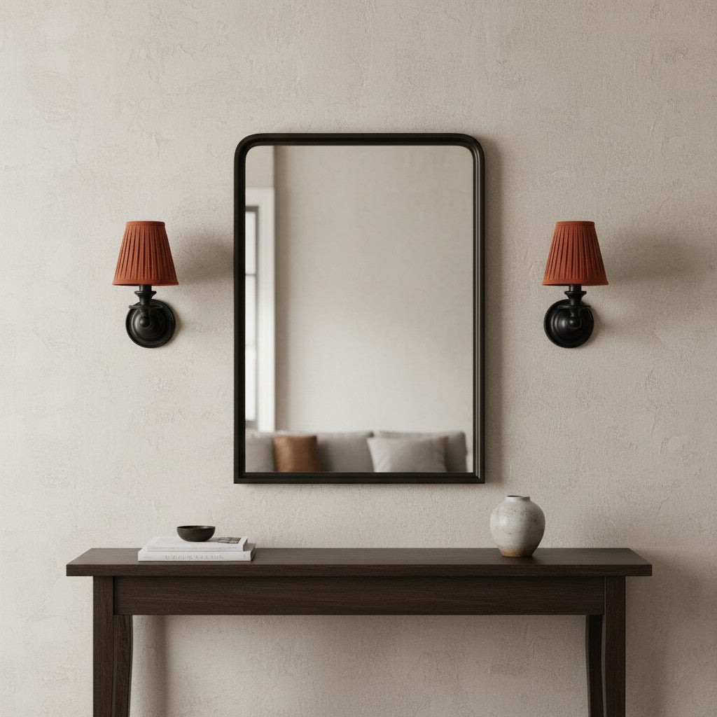 
Pleated Fabric Shade Wall Sconce