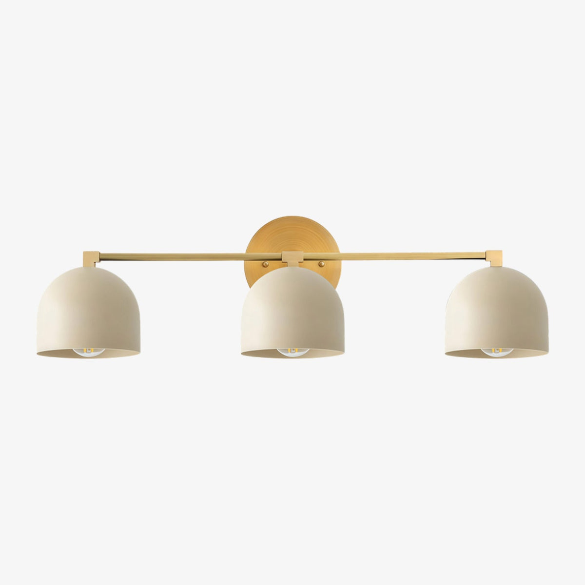 
Mid-Century Dome Brass Vanity Wall Sconce
