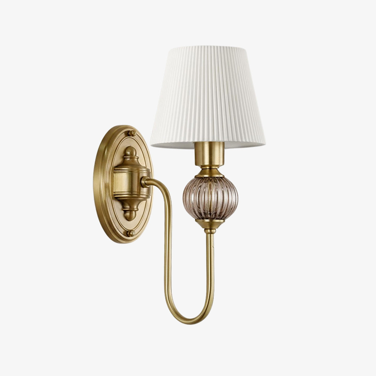 
Lodge Ceramic and Fabric Shade Wall Lamp