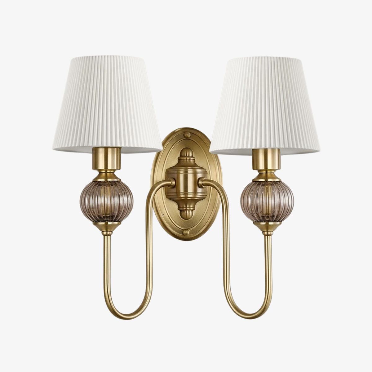 
Lodge Ceramic and Fabric Shade Wall Lamp
