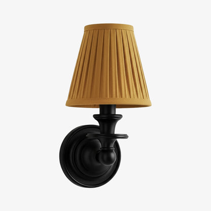 Pleated Fabric Shade Wall Sconce