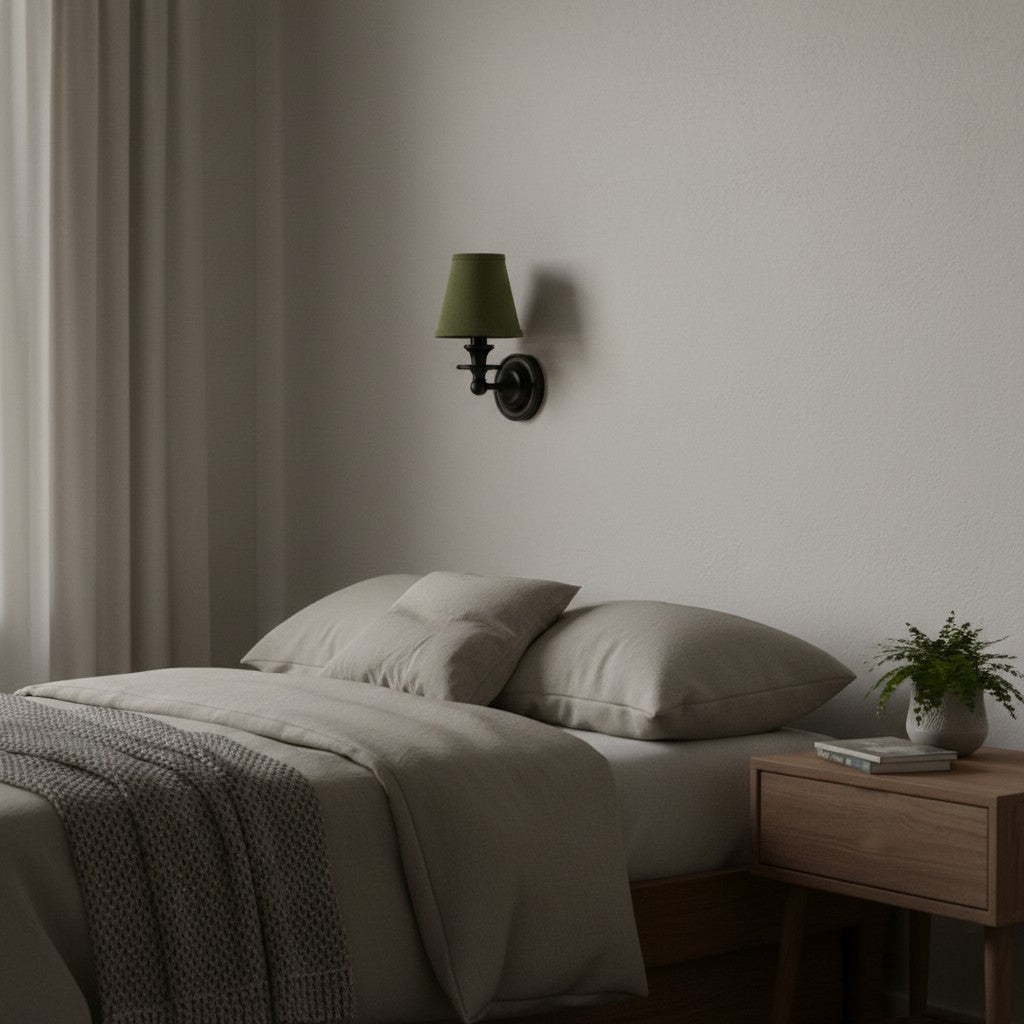 
Pleated Fabric Shade Wall Sconce