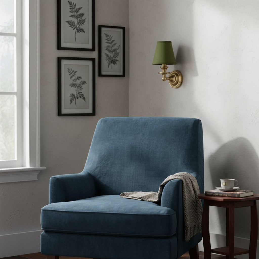 
Pleated Fabric Shade Wall Sconce