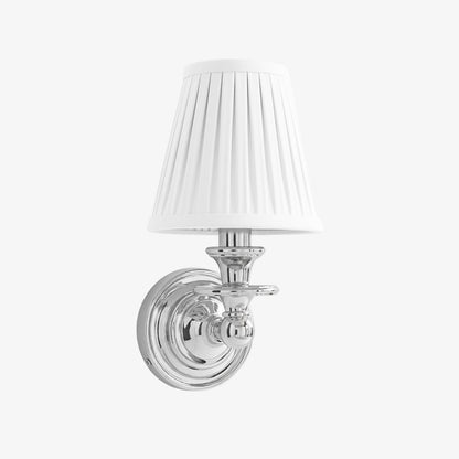 Pleated Fabric Shade Wall Sconce