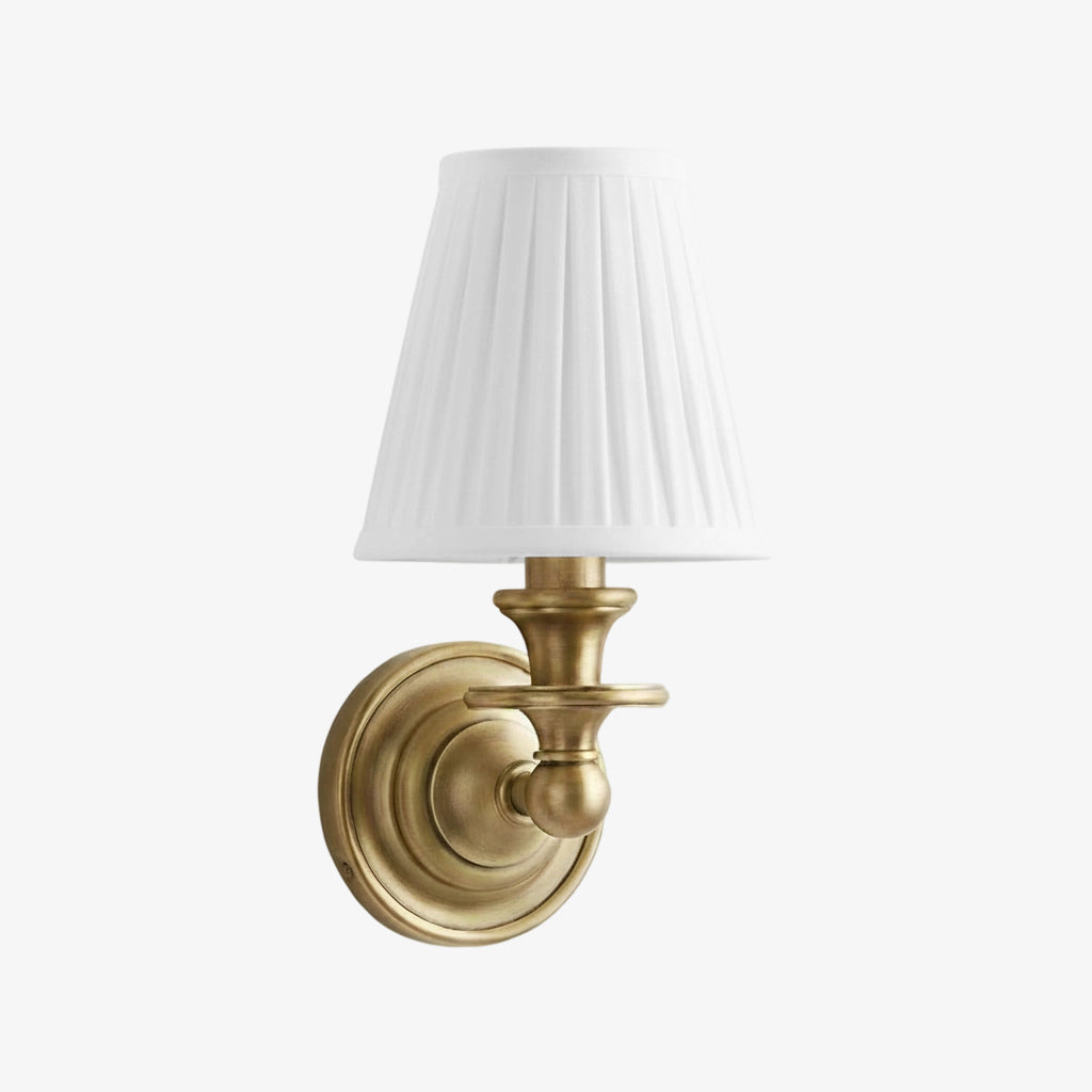
Pleated Fabric Shade Wall Sconce