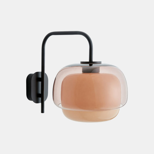 
Colored Glass Dome Wall Lamp
