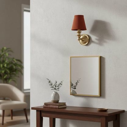 Pleated Fabric Shade Wall Sconce