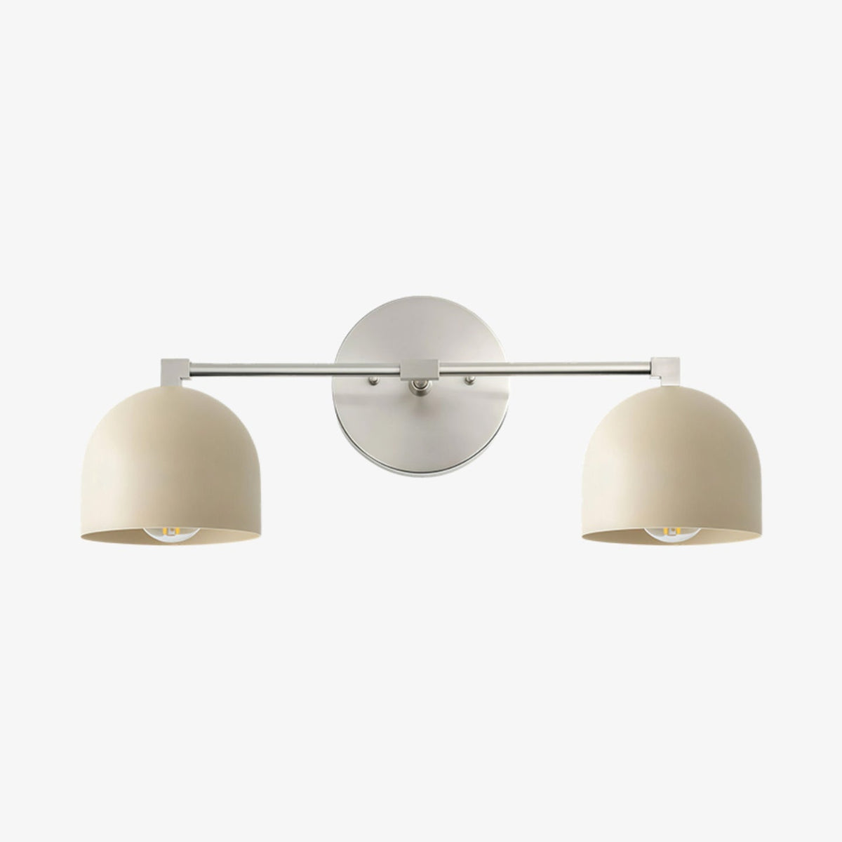 
Mid-Century Dome Brass Vanity Wall Sconce