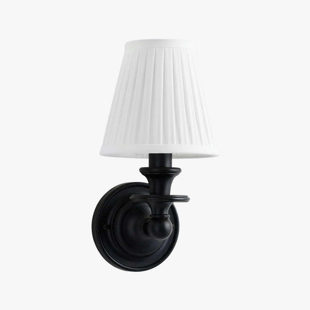 
Pleated Fabric Shade Wall Sconce