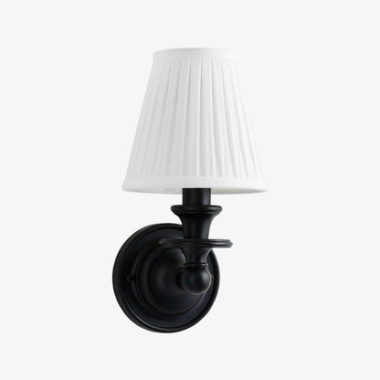 Pleated Fabric Shade Wall Sconce
