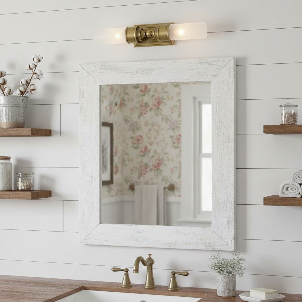 
Double Glass Tube Wall Sconce for Bathroom Vanity