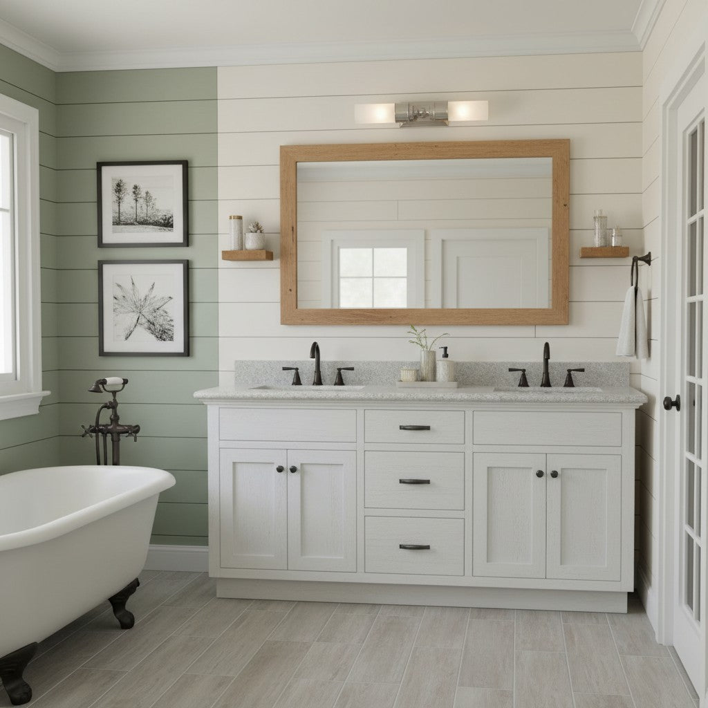 
Double Glass Tube Wall Sconce for Bathroom Vanity
