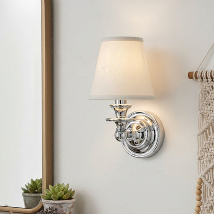 Pleated Fabric Shade Wall Sconce