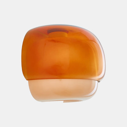 Colored Glass Dome Wall Lamp