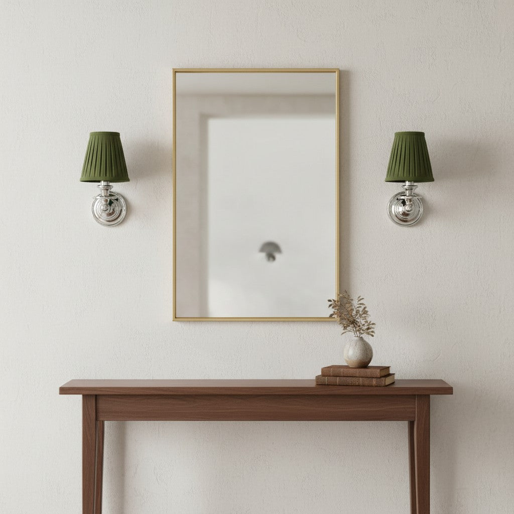 
Pleated Fabric Shade Wall Sconce