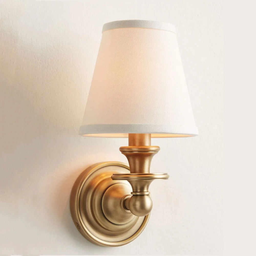 
Pleated Fabric Shade Wall Sconce