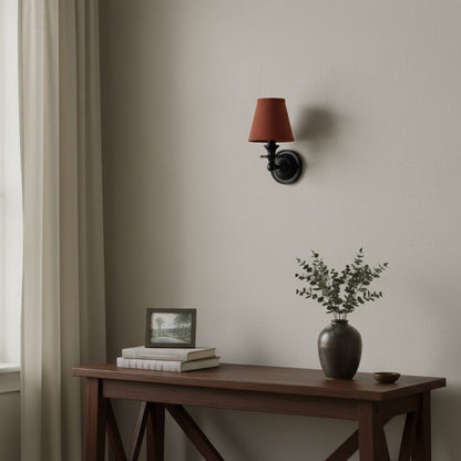 Pleated Fabric Shade Wall Sconce