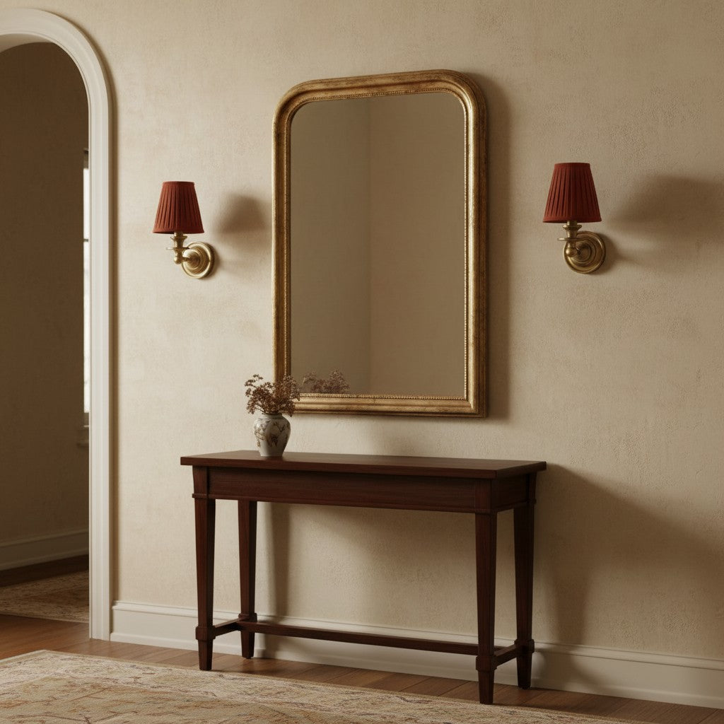 
Pleated Fabric Shade Wall Sconce