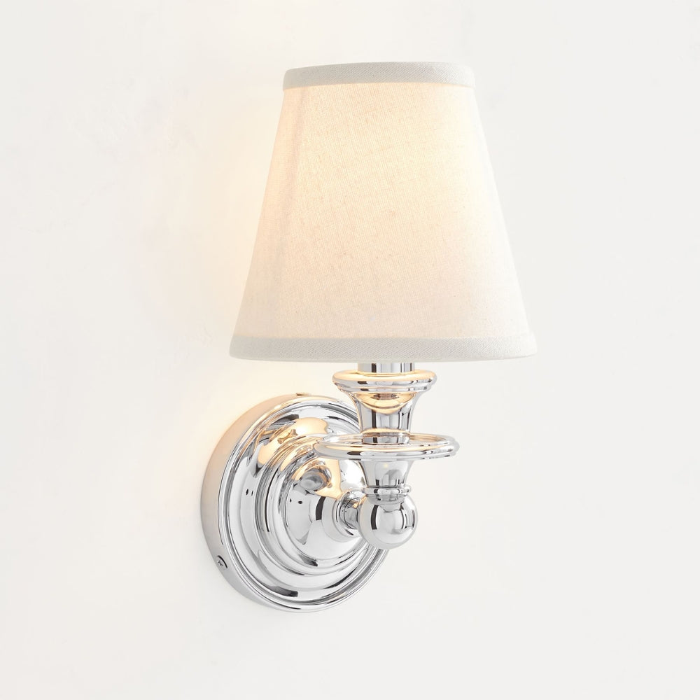 
Pleated Fabric Shade Wall Sconce