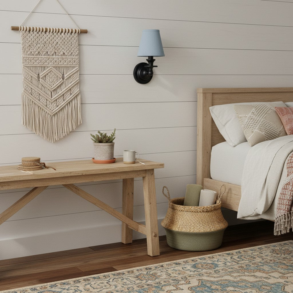 
Pleated Fabric Shade Wall Sconce