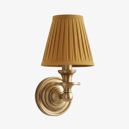 Pleated Fabric Shade Wall Sconce