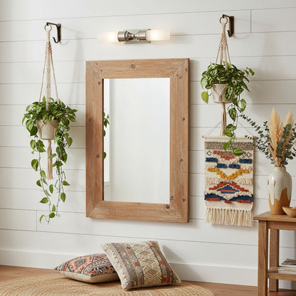 Double Glass Tube Wall Sconce for Bathroom Vanity