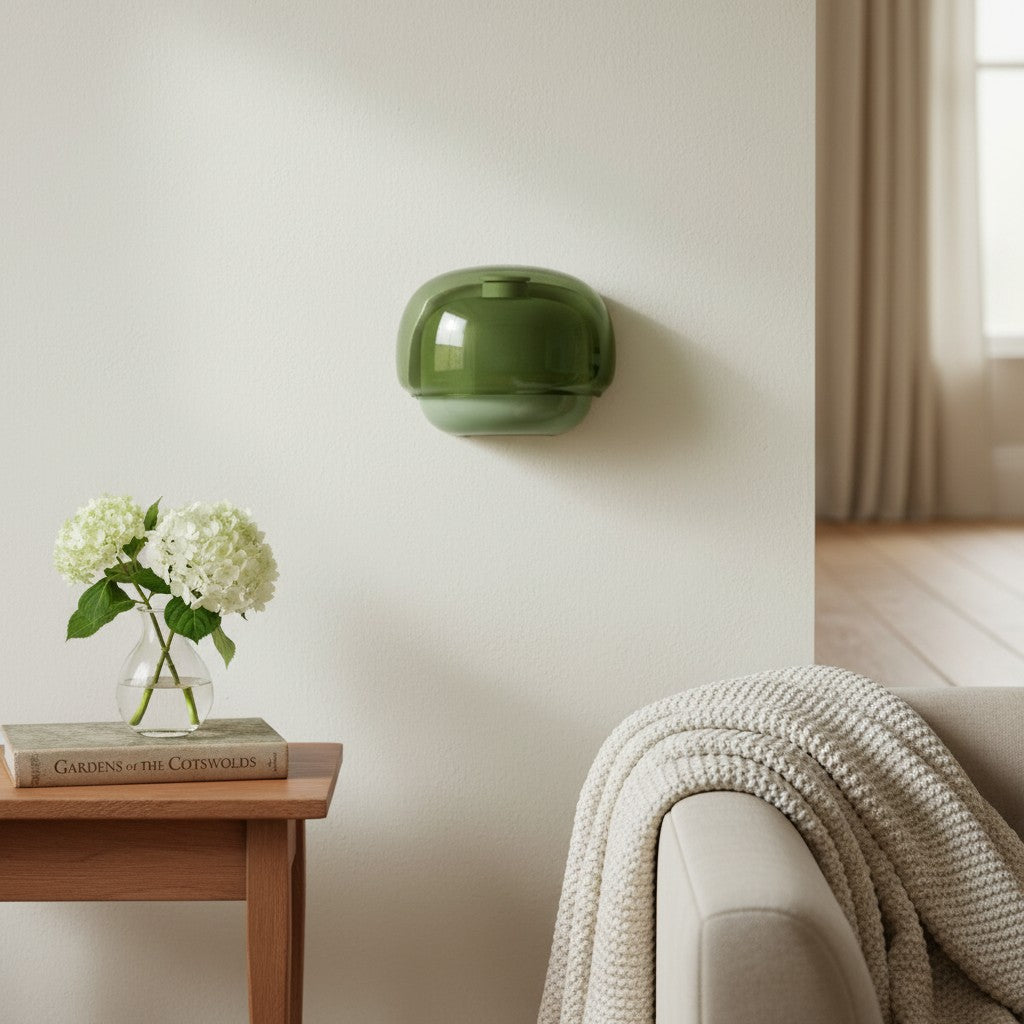 
Colored Glass Dome Wall Lamp