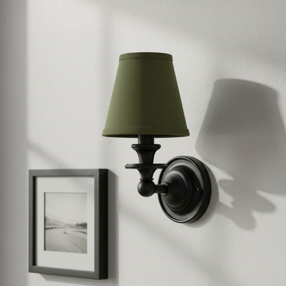 Pleated Fabric Shade Wall Sconce