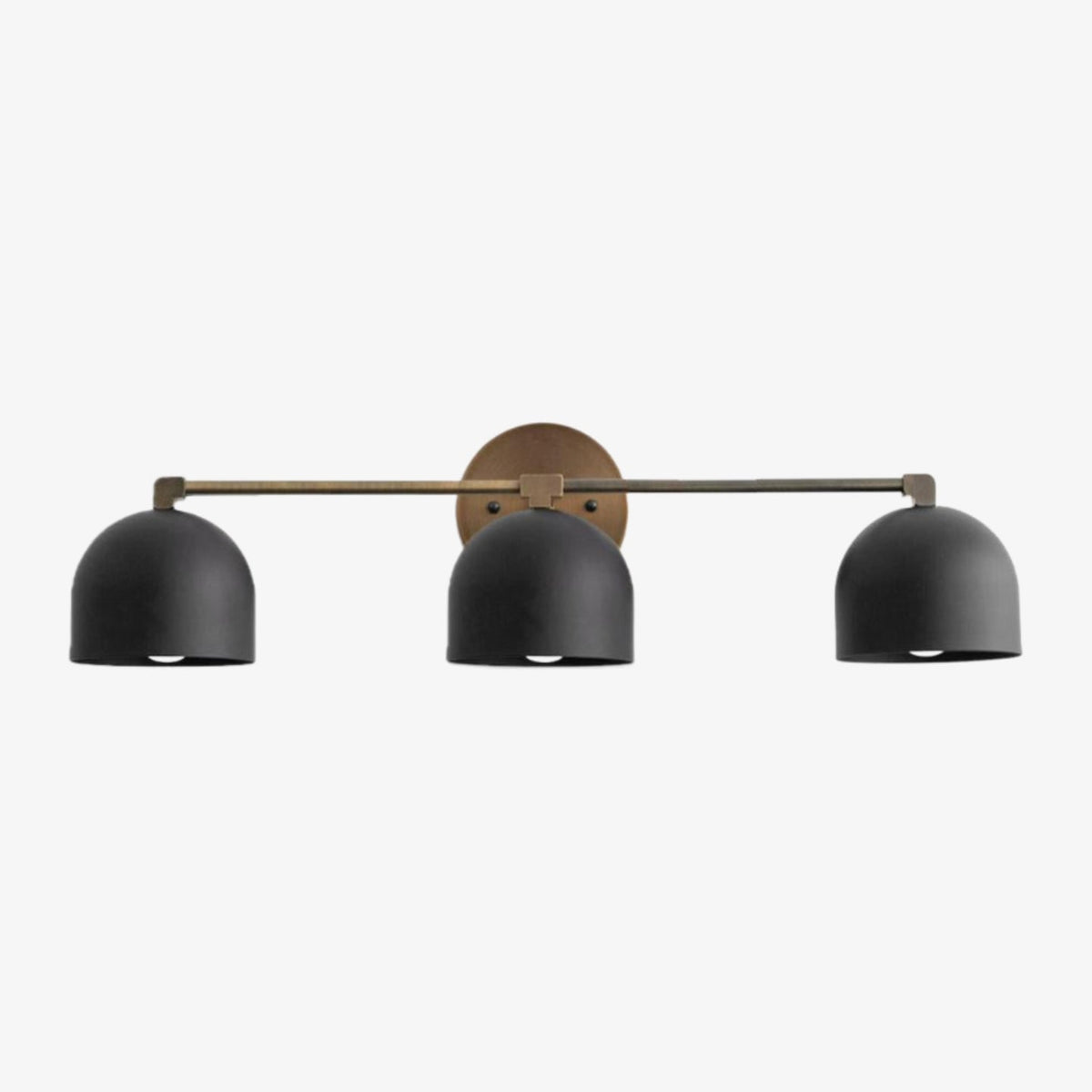 
Mid-Century Dome Brass Vanity Wall Sconce